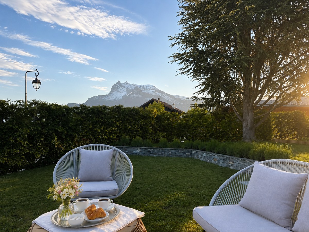 Breakfast in the garden