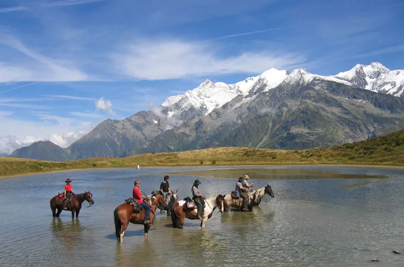 Horse riding at Plaine Joux