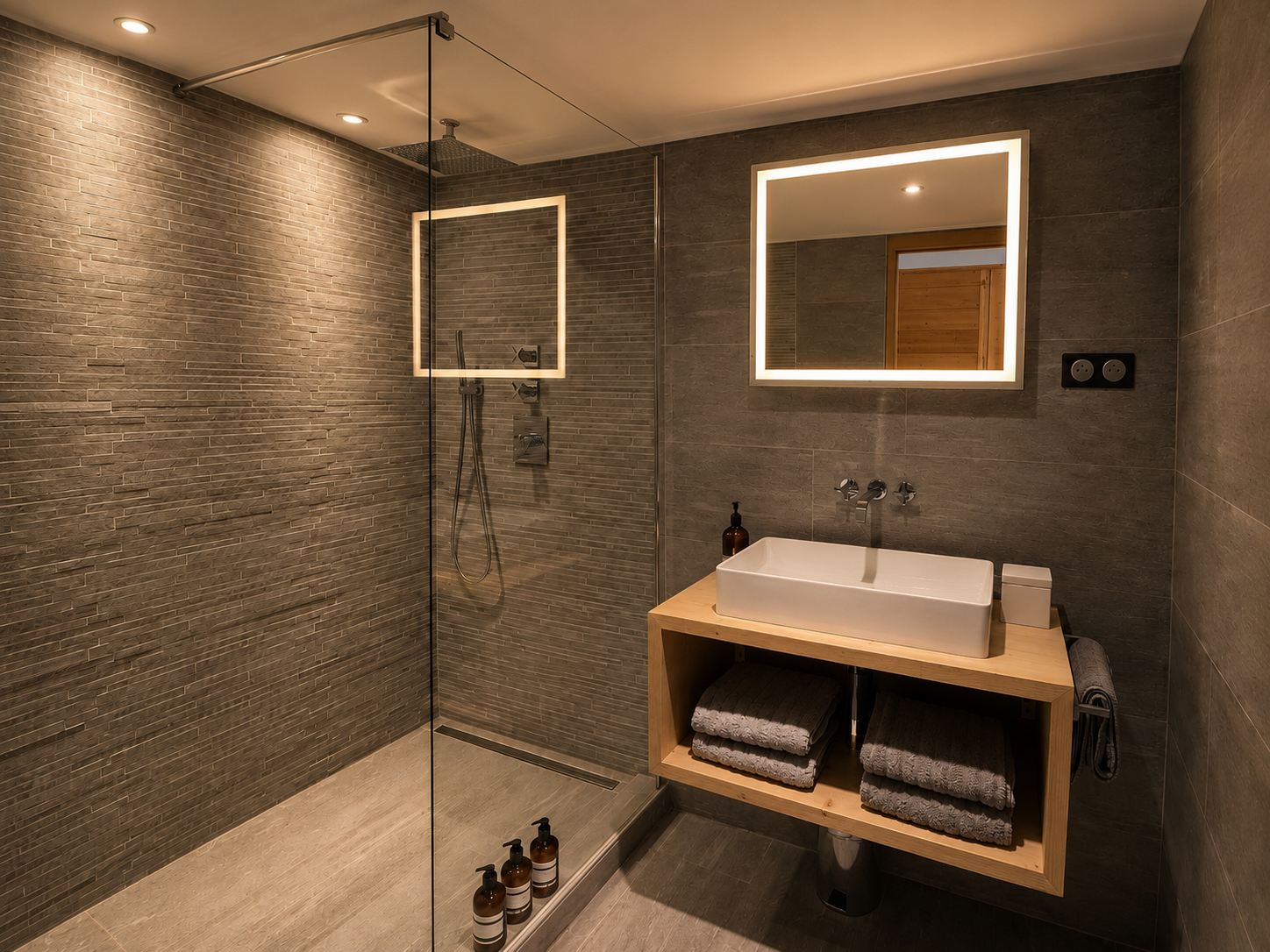 Bathroom at Fleurs des Roches