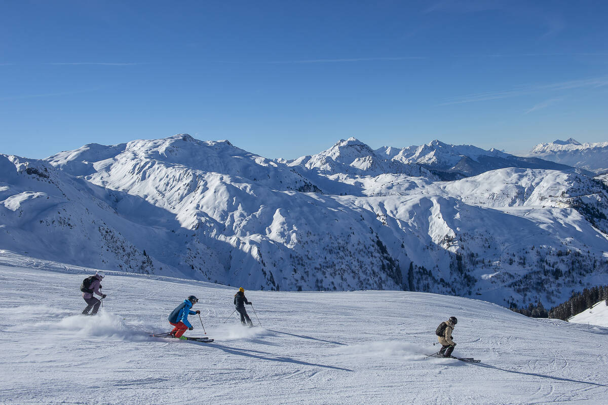 Les Contamines ski landscape
