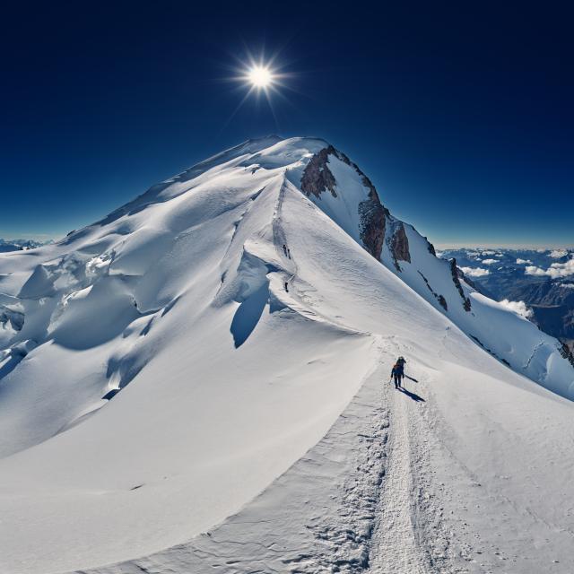 Mont Blanc massif seen from Saint-Gervais