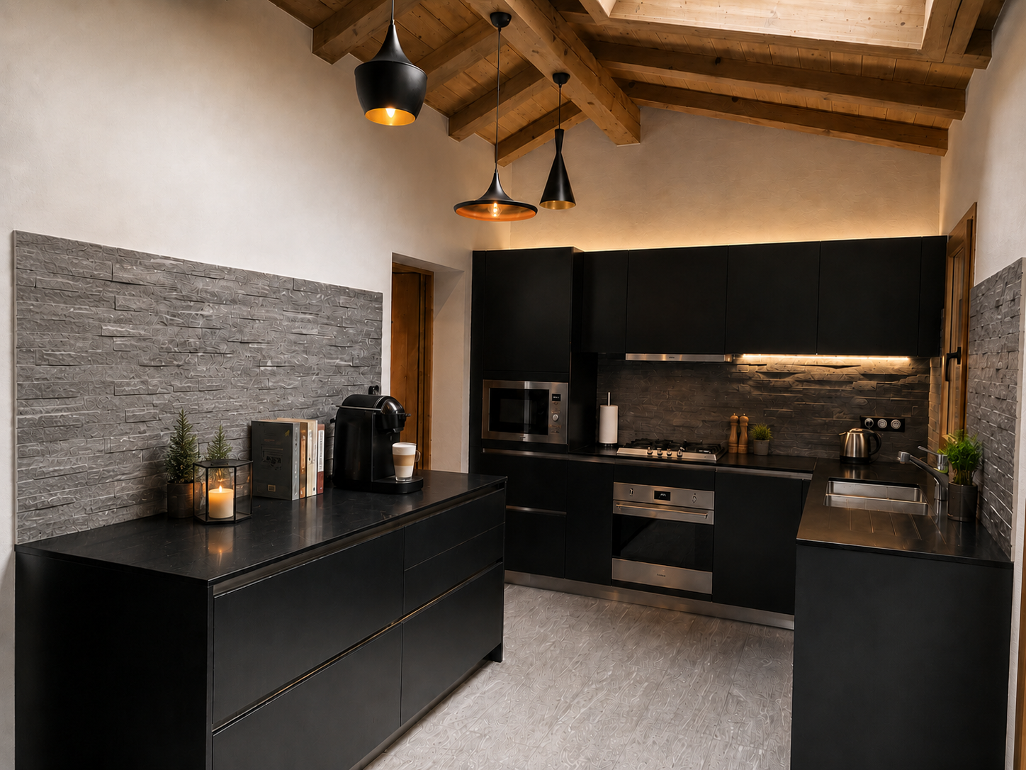 Fleurs des Roches kitchen