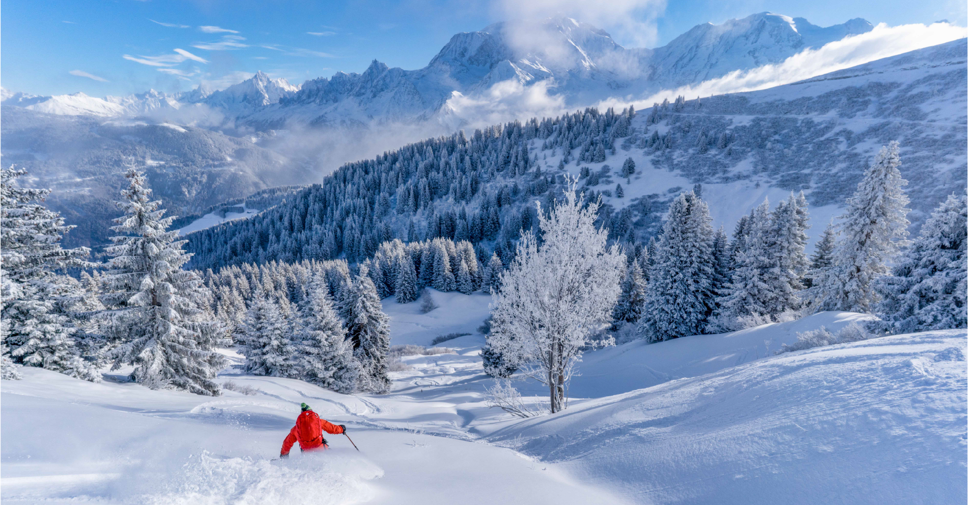 Skiing in Évasion Mont-Blanc