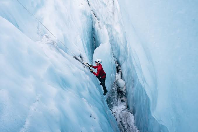Ice climbing and winter mountain activities