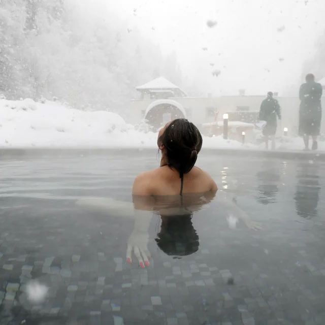 Thermes de Saint-Gervais in winter